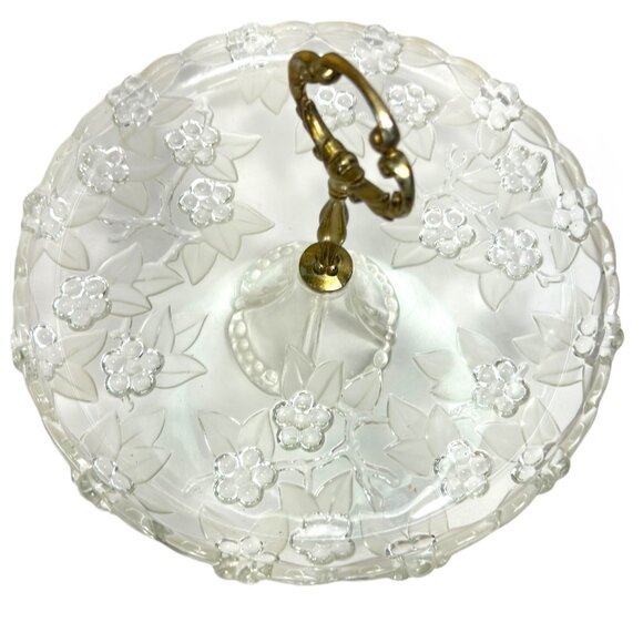 Mikasa Carmen Center Handle Pedestal Glass Serving Tray 10.25" W x 8" H - Picture 6 of 7